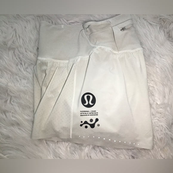 🌼Lululemon Nulux Road to Trail High-Rise 4” Trail Shorts Size 2 Bone Beige - Picture 11 of 15